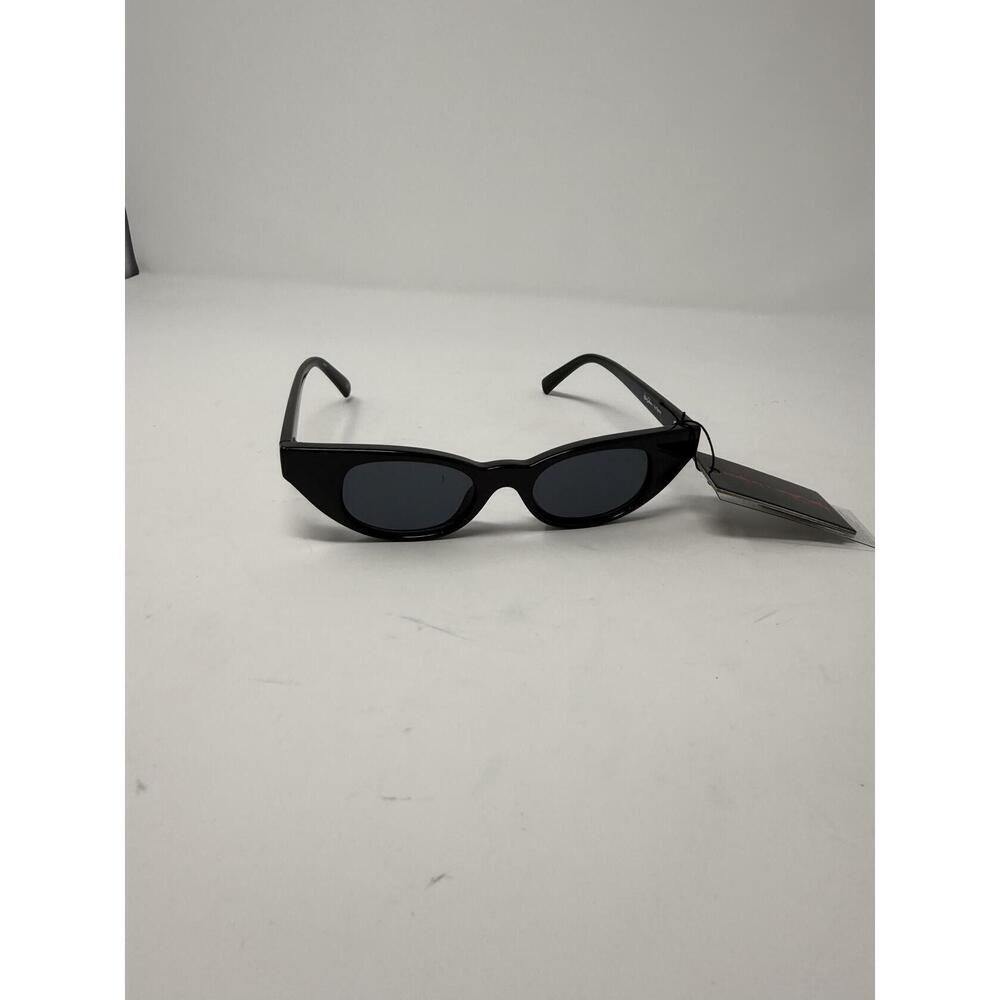 Adam Selman Le Specs Women's Black Cat Eye Sunglasses One Size NWT
